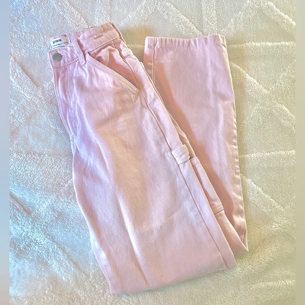 Light pink cotton-on cargo jeans
